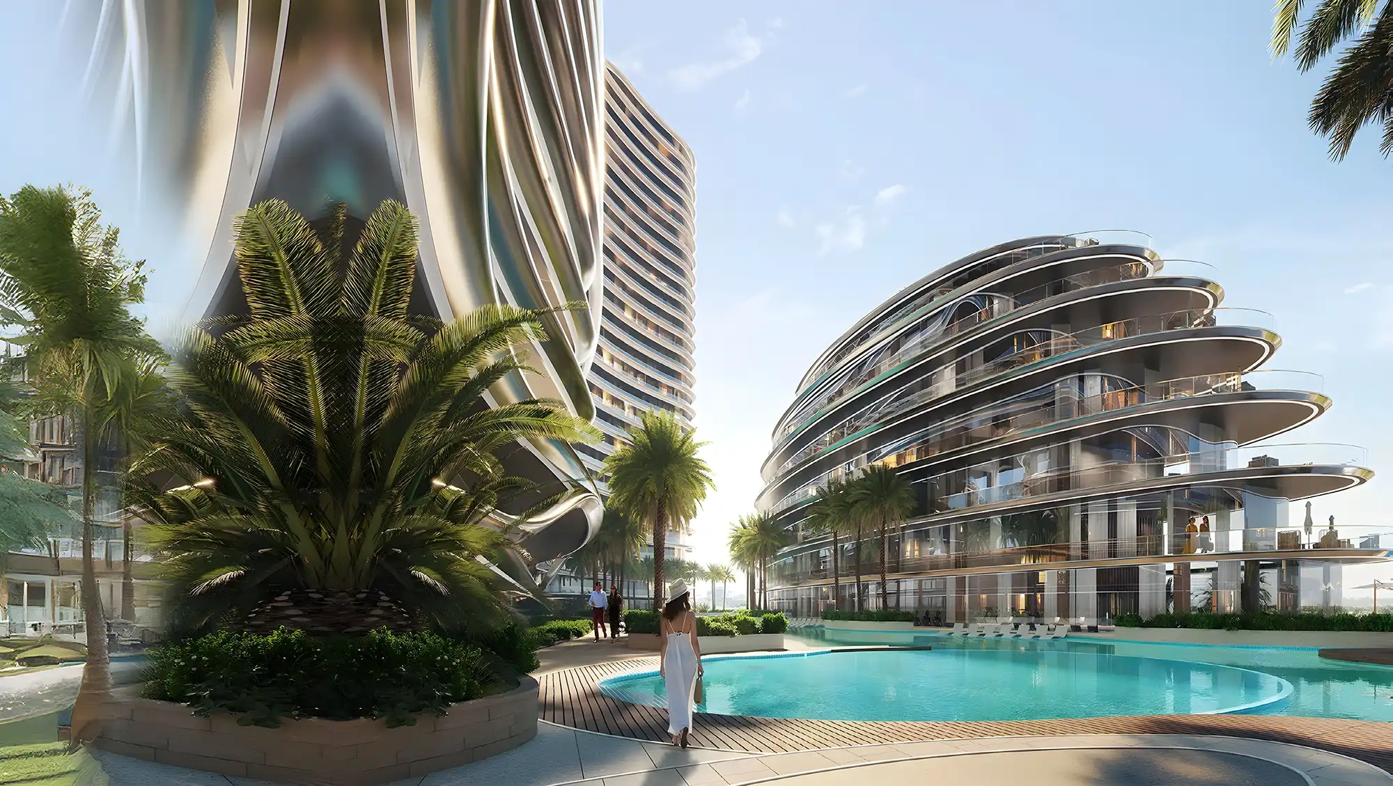 दुबई, संयुक्त अरब अमीरात में परिष्कृत अपार्टमेंट