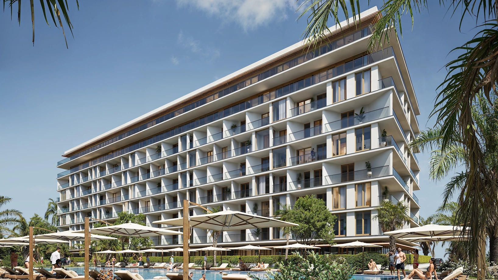 Apartments with open pool in Baku, Azerbaijan