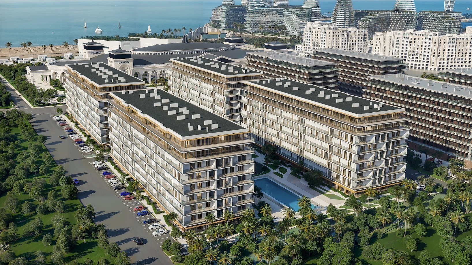 Apartments with open pool in Baku, Azerbaijan