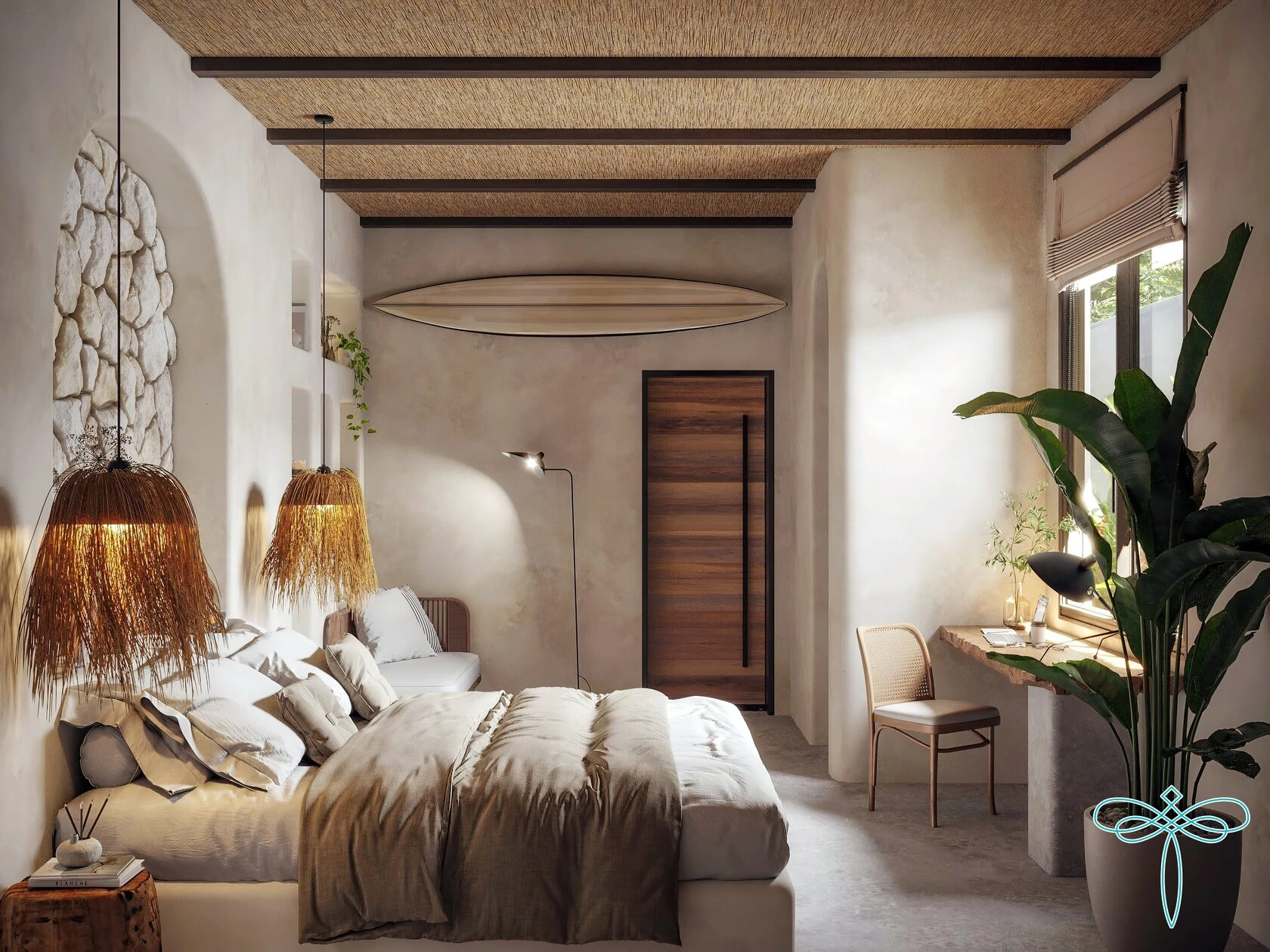 雅致别墅,面积 284 m²,位于巴厘岛布基特半岛