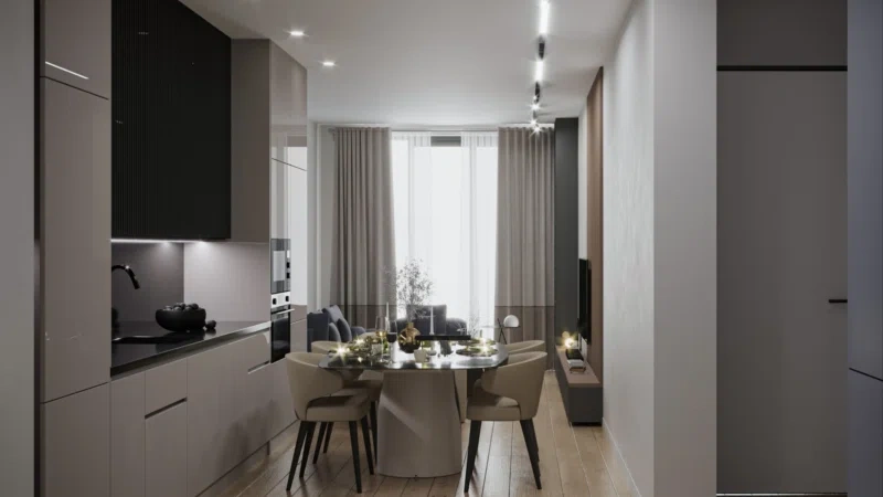 شقة مشرقة في باتومي، جورجيا