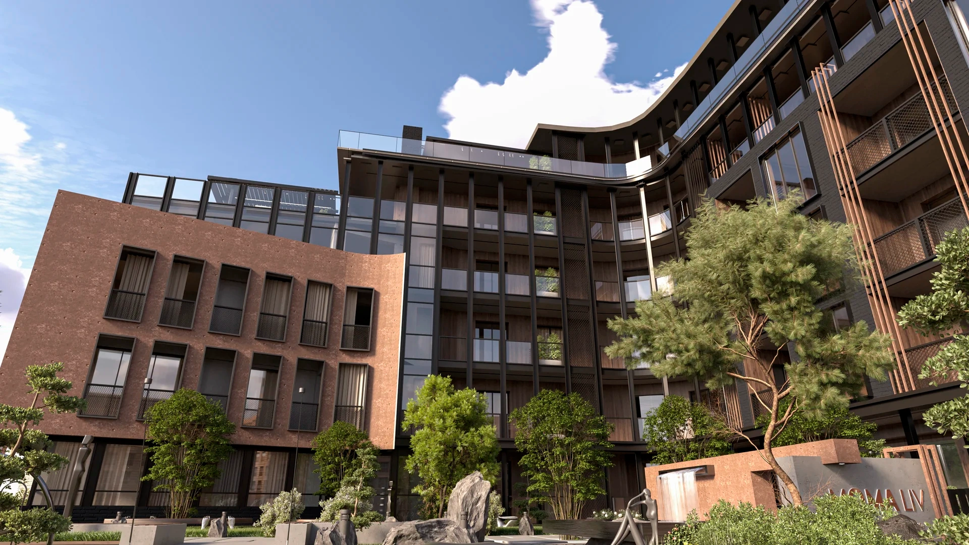 टिबिलिसी, जॉर्जिया में आधुनिक अपार्टमेंट