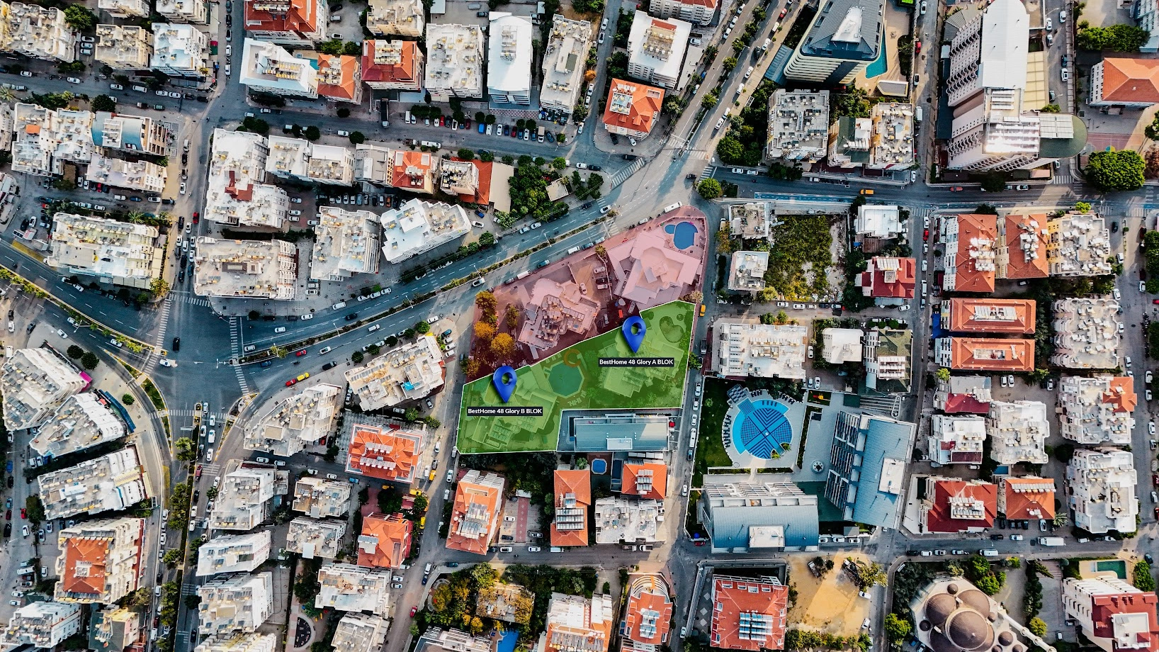 Apartments with open pool in Alanya, Turkey