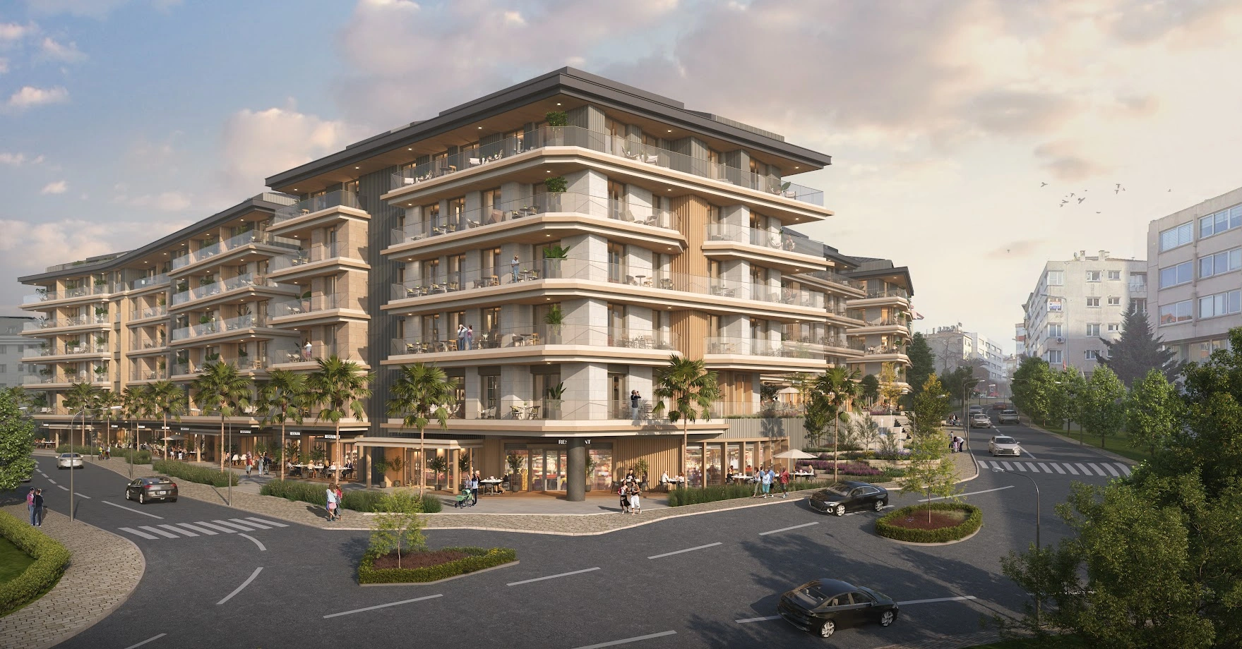 آپارتمانهایی با پارکینگ روباز در استانبول، ترکیه