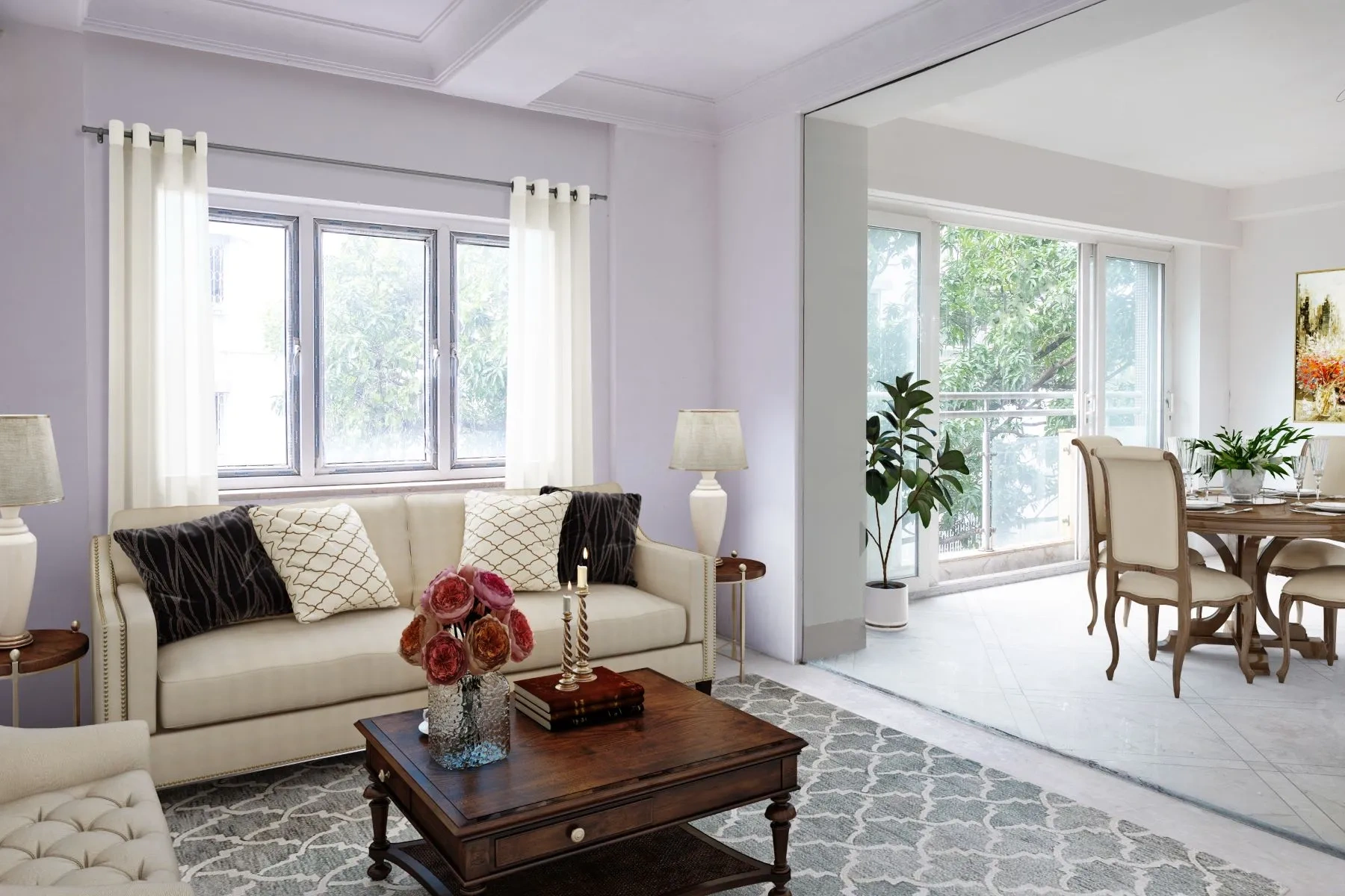 कोलकाता, भारत में आरामदायक 4+1 अपार्टमेंट