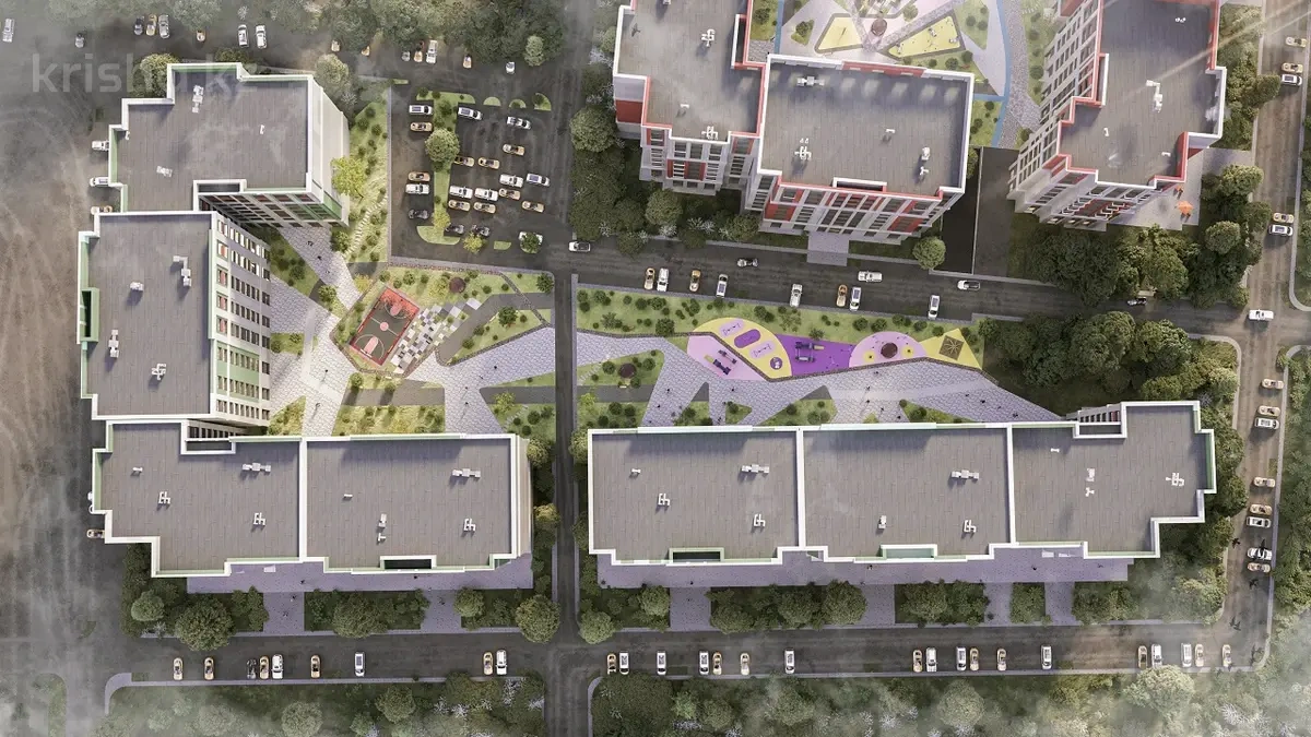 哈萨克斯坦阿克托别:迷人 2+1 公寓