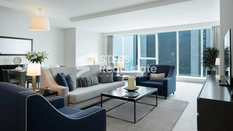 दोहा, कतर में अद्भुत समुद्री दृश्य के साथ आरामदायक 2+1 अपार्टमेंट