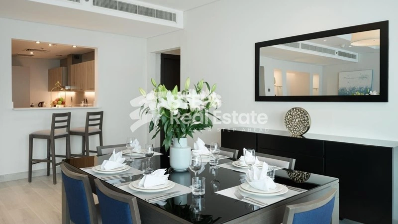 दोहा, कतर में अद्भुत समुद्री दृश्य के साथ आरामदायक 2+1 अपार्टमेंट