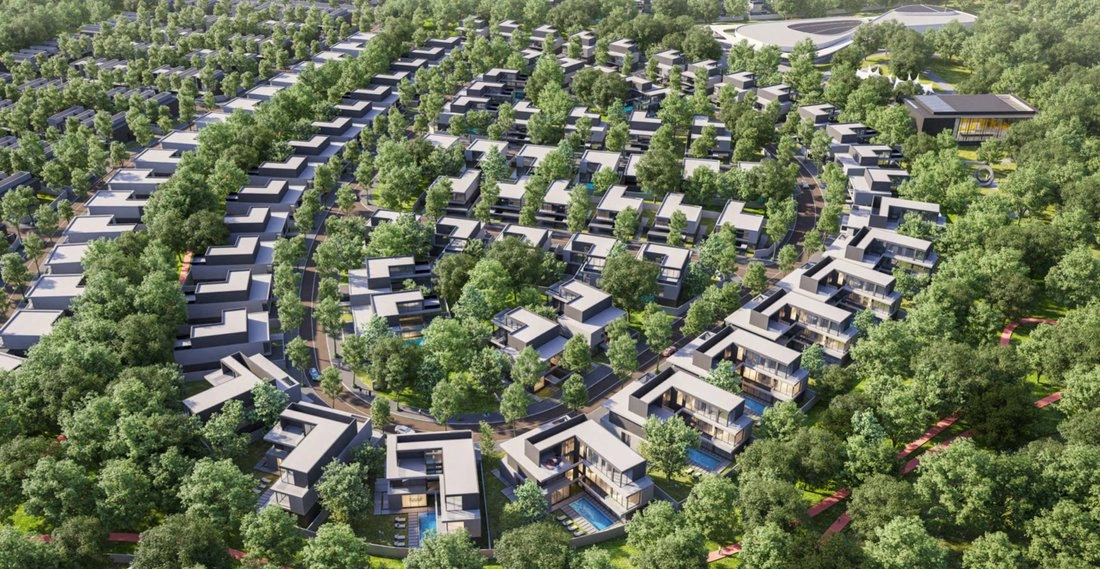 Villa de lujo 329 m2 en la vibrante zona de Masaar Saro en Sharjah, Emiratos Árabes Unidos