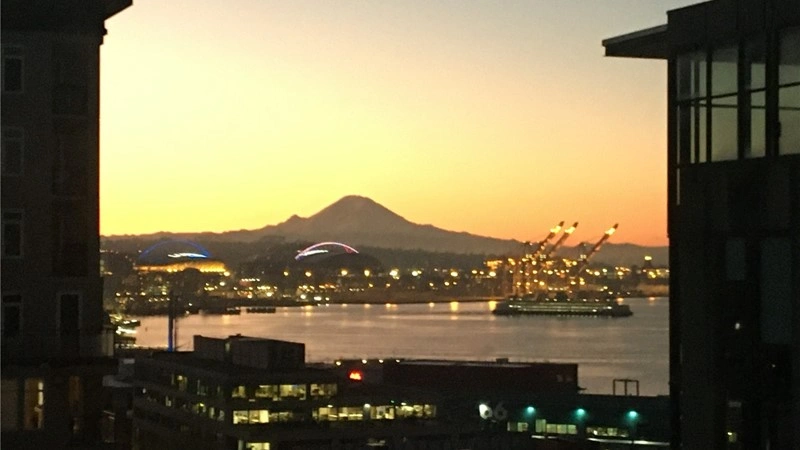 شقة مشمسة في سياتل، الولايات المتحدة الأمريكية