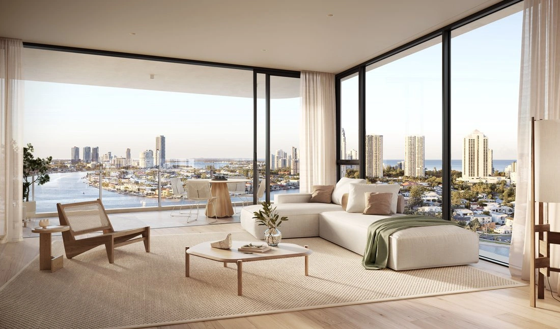 Gold Coast, Avustralya'da gün ışığı alan 2 yatak odalı daire