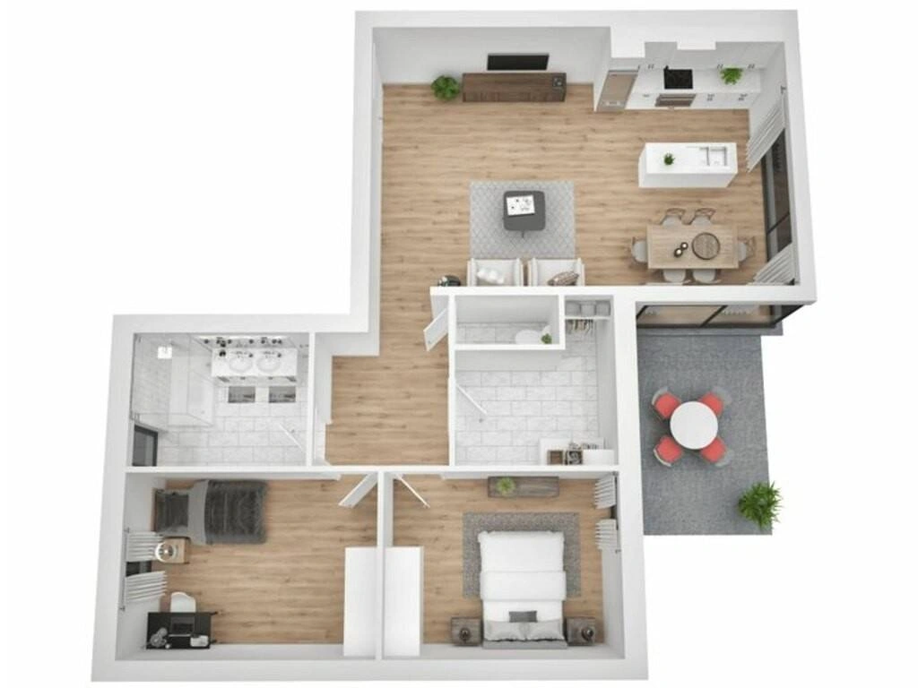 Spacious apartment 90 m2 in Namur, Belgium