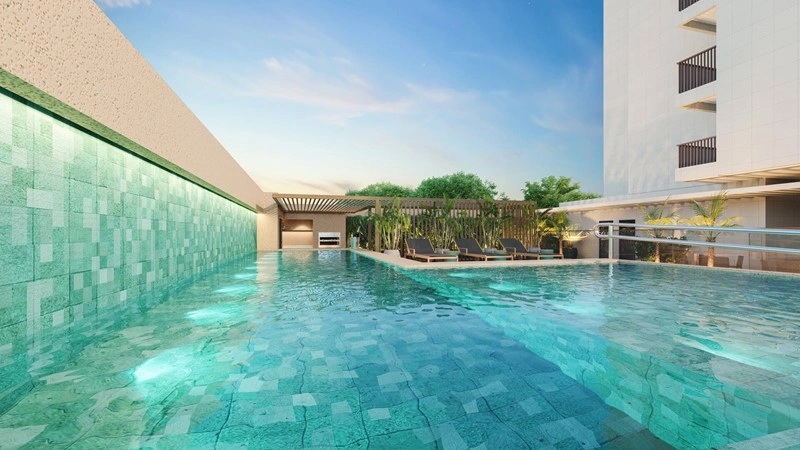 Modern apartment 38 m2 in Fortaleza, Brazil