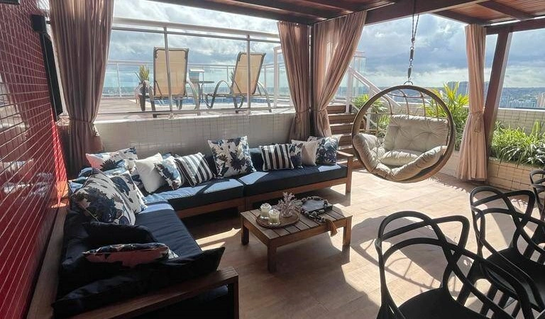 Ático de lujo amueblado 4+1 en Salvador, Brasil