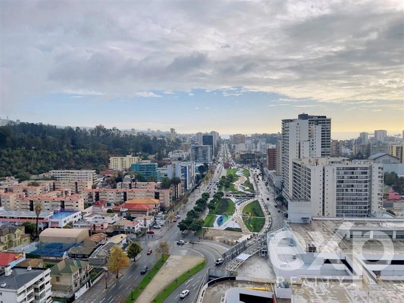 智利瓦尔帕莱索带开放式泳池的 3+1 公寓