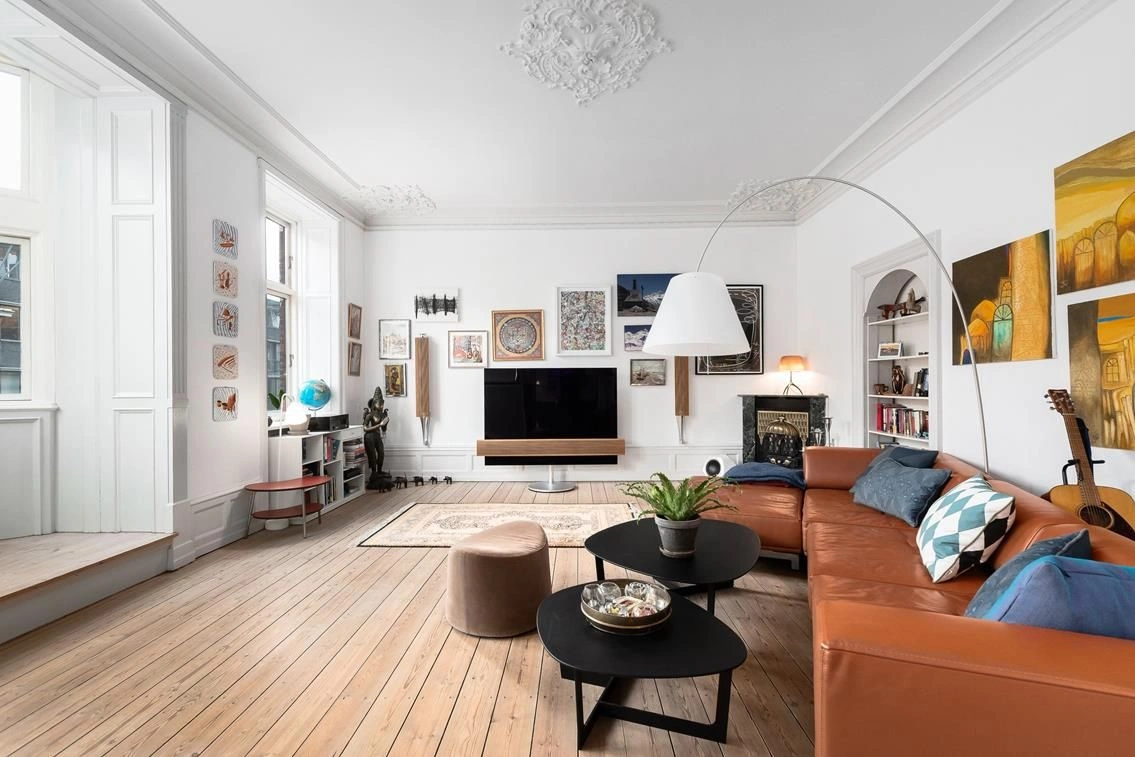 Luxury apartment 173 m2 with a convenient layout in Copenhagen