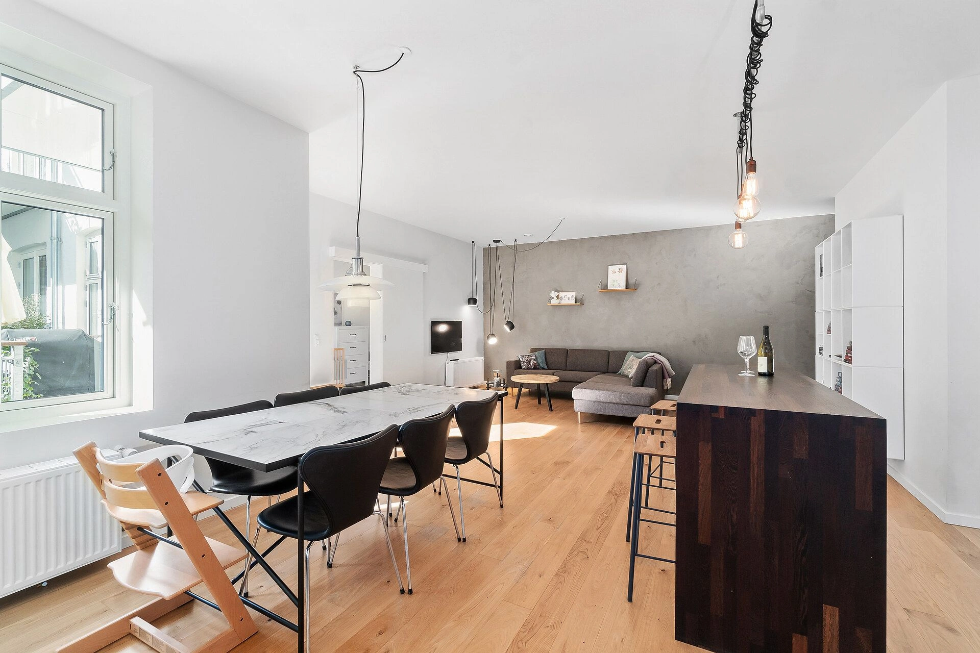 Stilvolle 102 m2 Wohnung mit Blick auf den See in Kopenhagen