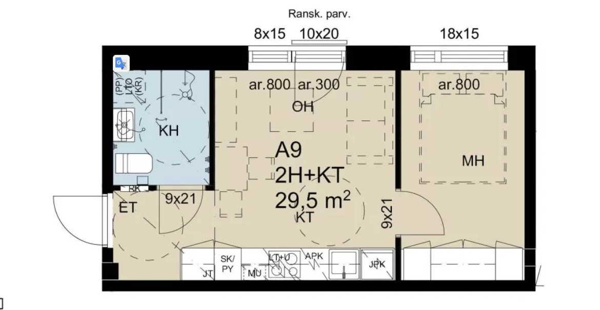 Apartamento acogedor de 29 m² en Lappeenranta, Finlandia