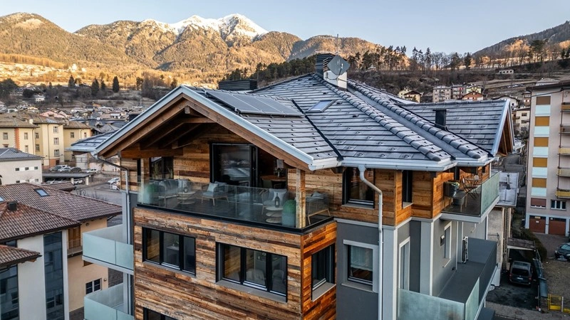 Geräumiges Penthouse 4+1 mit Meerblick, 212 m², Cavalese, Italien