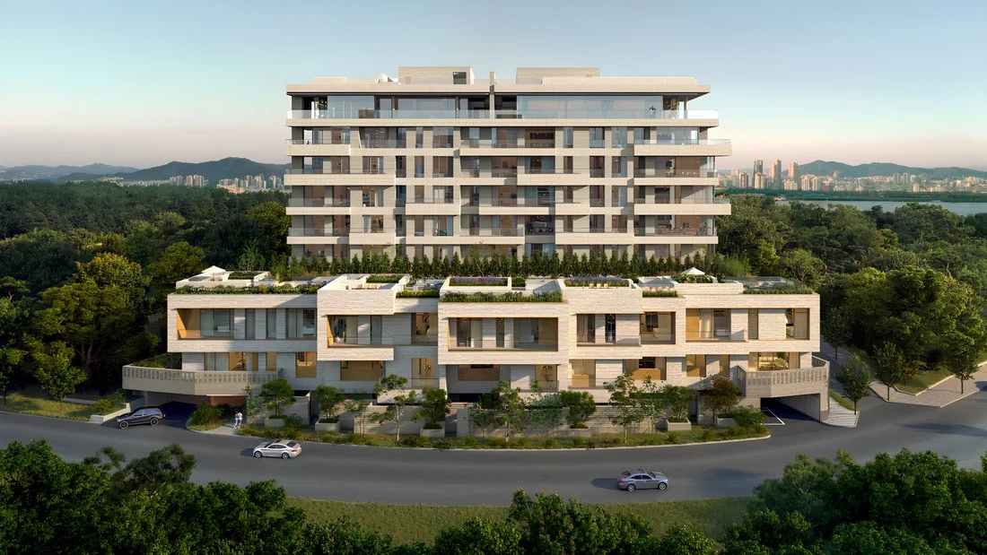 韩国首尔 带山景的4+1公寓