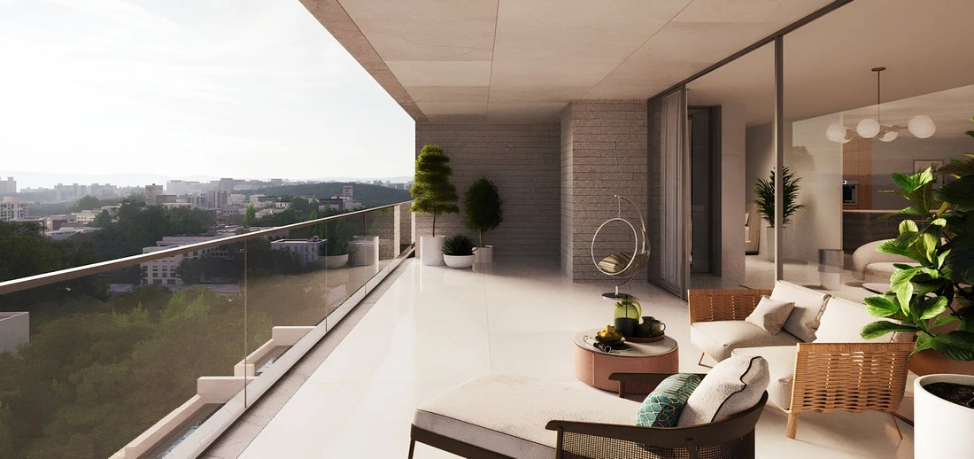 韩国首尔 带山景的4+1公寓