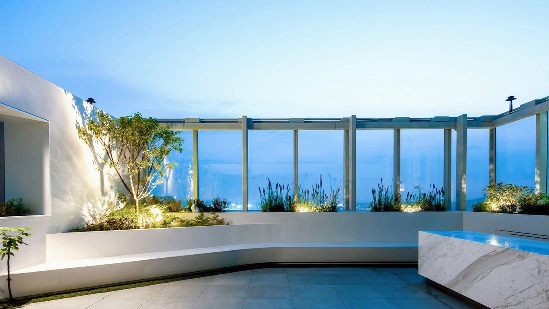 韓国ソウル オープンプール付きペントハウス 5+1