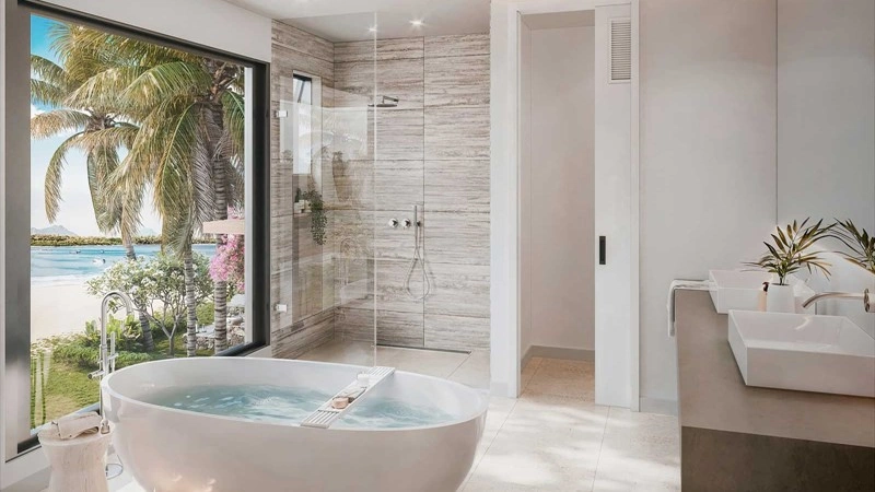 Grande Riviere Noire, Mauritius の明るいアパート 129 m2