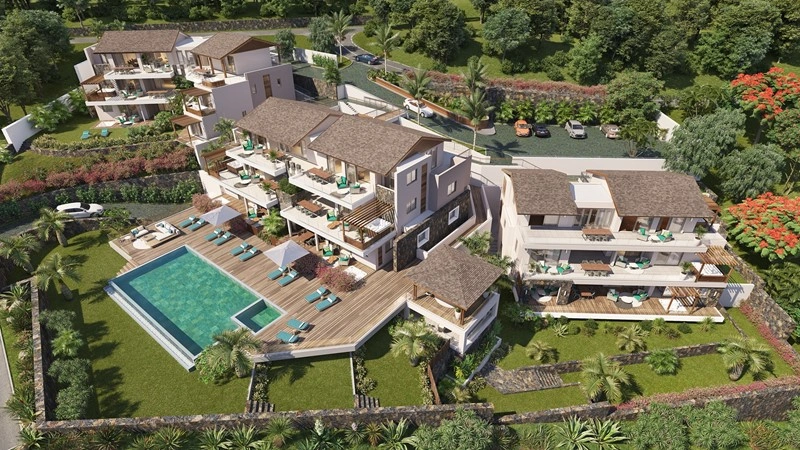 Familienfreundliche Wohnung 4+1 in Grand Rivière Noir, Mauritius