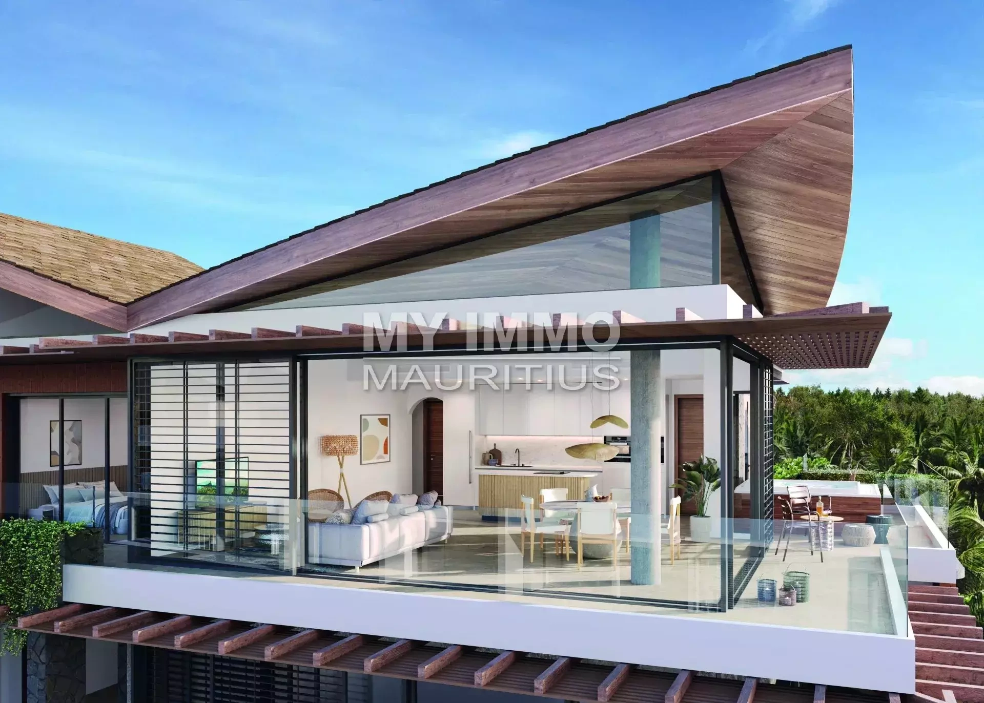 Ático cómodo de 4 dormitorios en Grande Riviere Noire, Mauricio