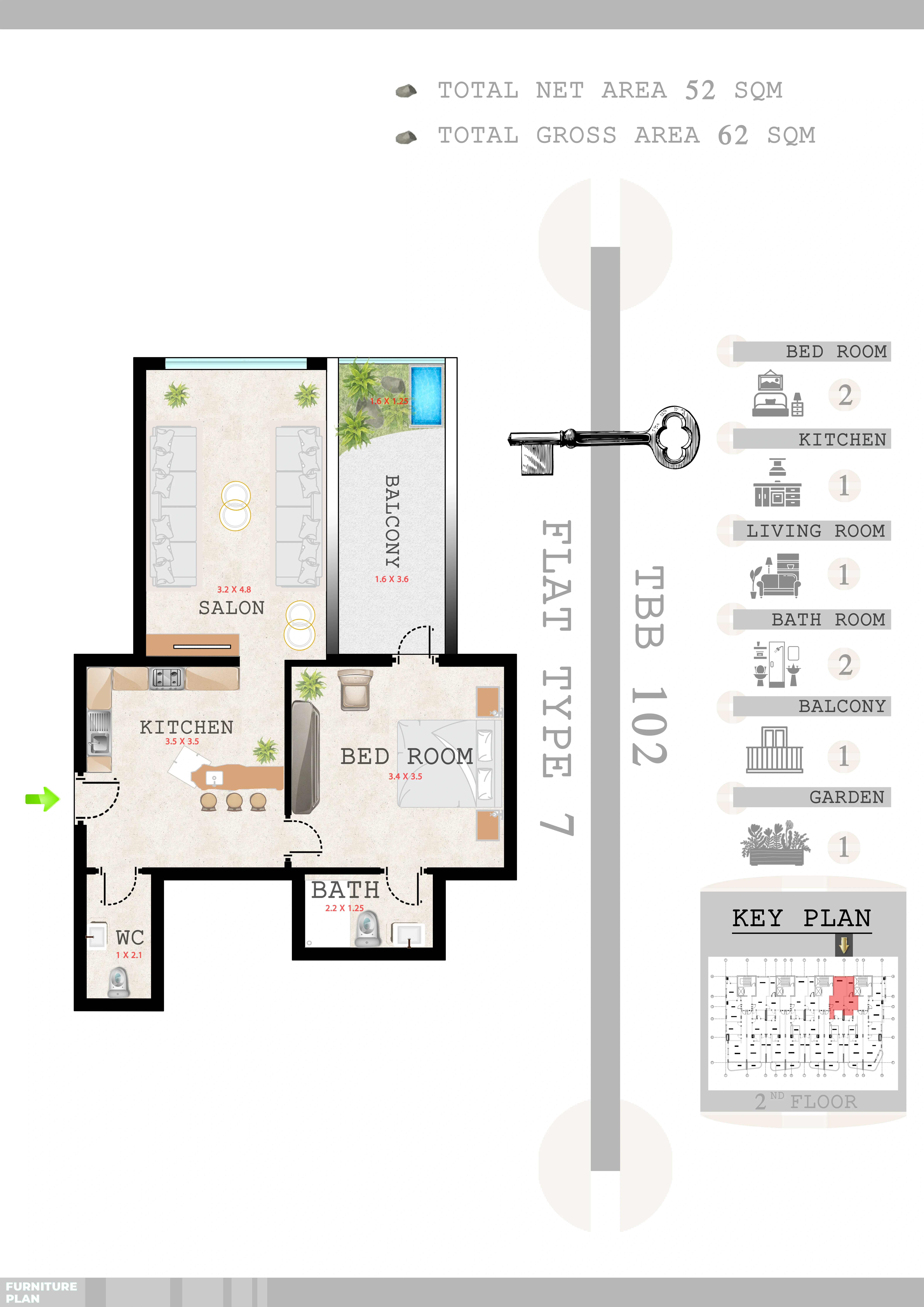 شقة مريحة بمساحة 33 م² في صلالة، عمان