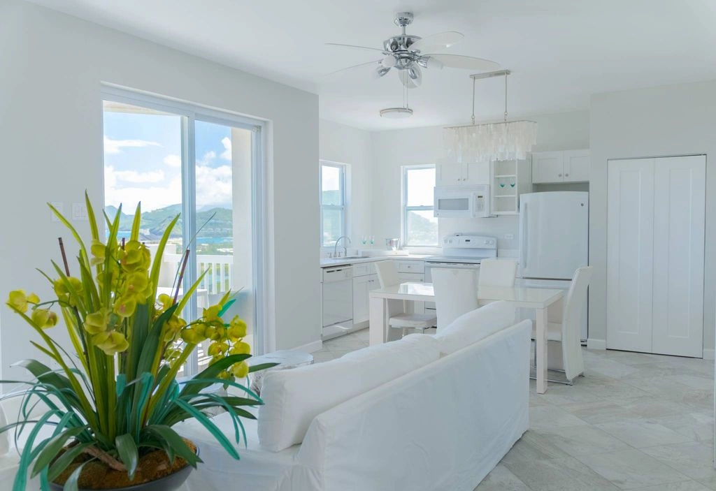Basseterre, St. Kitts ve Nevis'te mobilyalı 1+1 daire