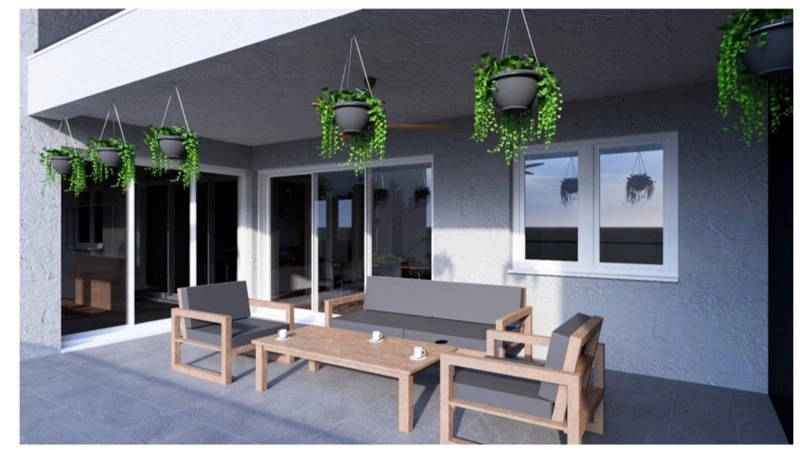 Luxuswohnung mit 128 m² und Garten in Osijek, Kroatien