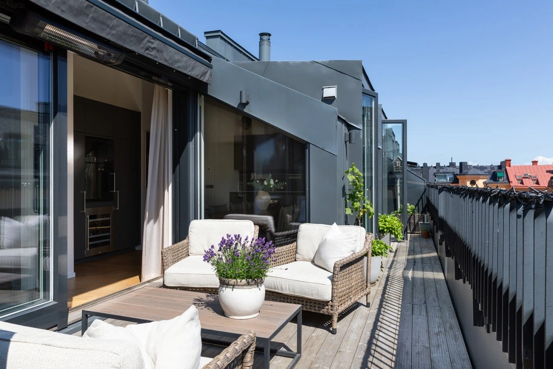 Elegantes Penthouse, 157 m², Stockholm, Schweden