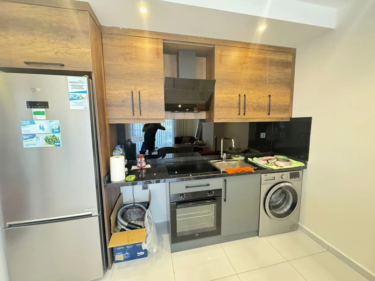 अलान्या, तुर्की में बास्केटबॉल कोर्ट के साथ 1+1 अपार्टमेंट