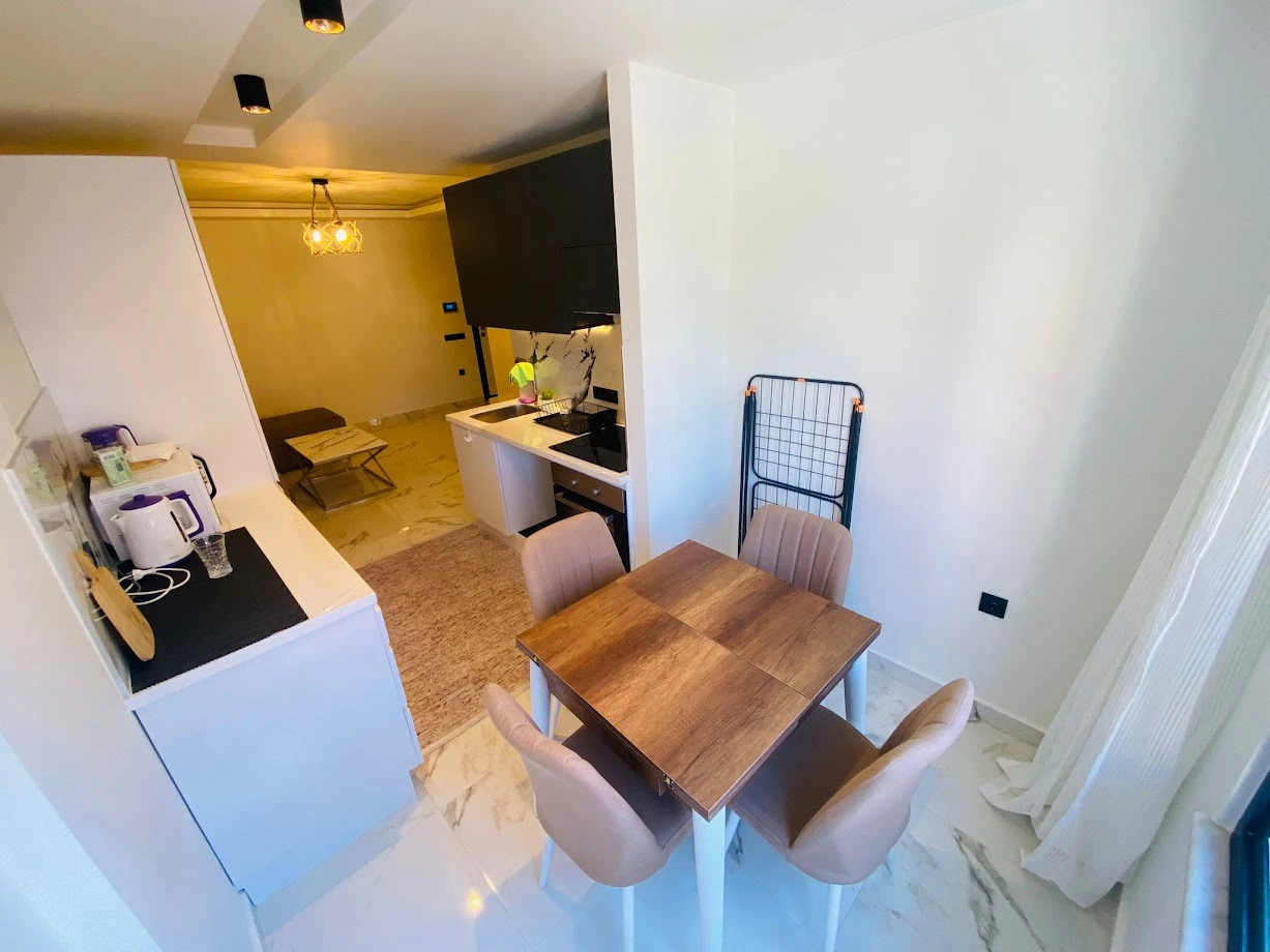 एयर कंडीशनर और सौना के साथ 1+1 अपार्टमेंट — अलान्या