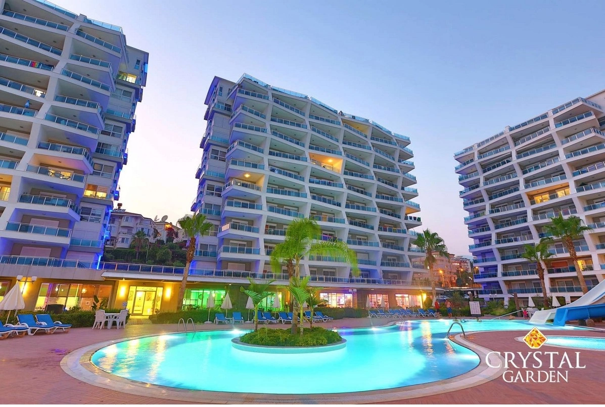 अलान्या, तुर्की में समुद्र दृश्य वाला एक-बेडरूम अपार्टमेंट