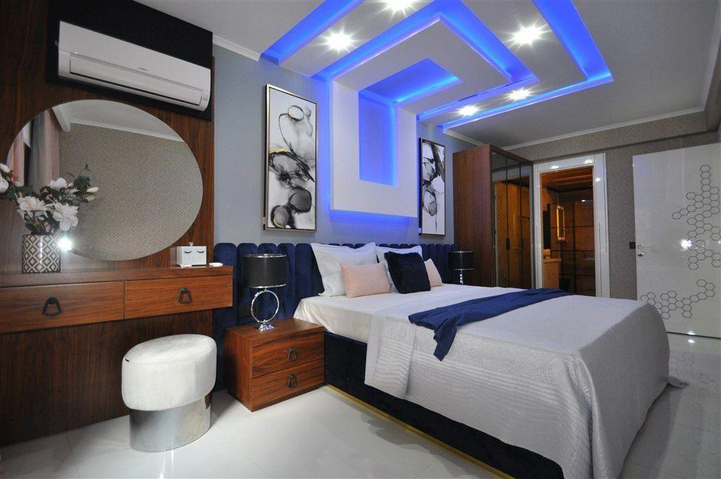 شقة مكونة من 3 غرف نوم بإطلالة على البحر في ألانيا، تركيا