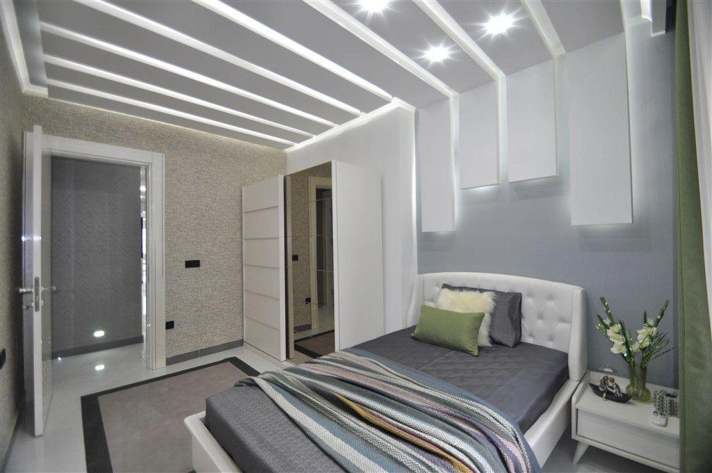 شقة مكونة من 3 غرف نوم بإطلالة على البحر في ألانيا، تركيا