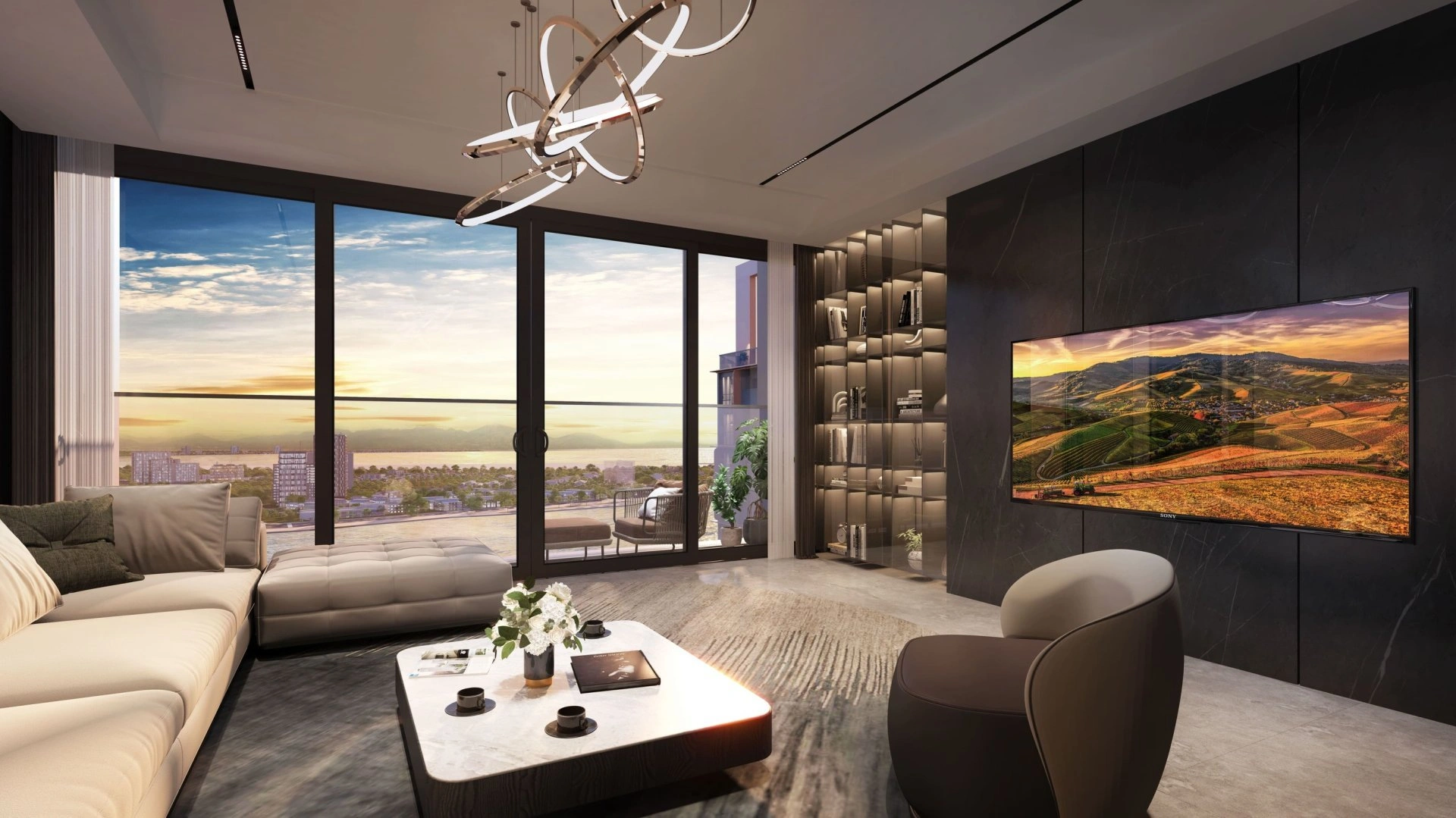 दा नांग के केंद्र में 83 m² अपार्टमेंट