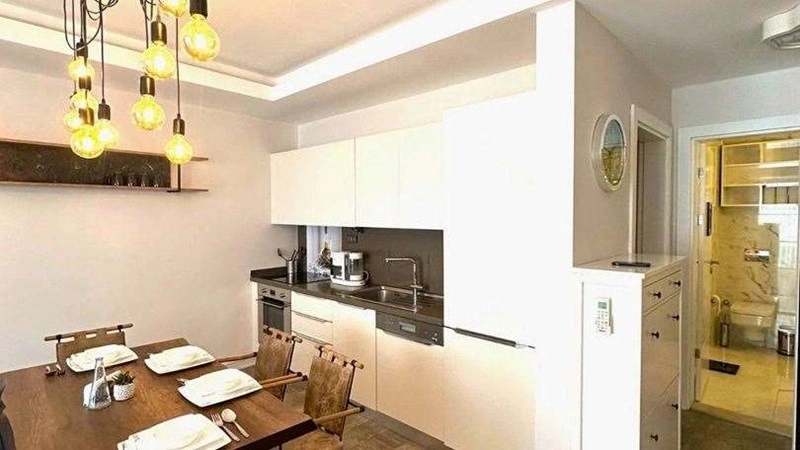 मर्मारिस, तुर्की में 55 मी² का सुसज्जित समुद्र किनारे अपार्टमेंट