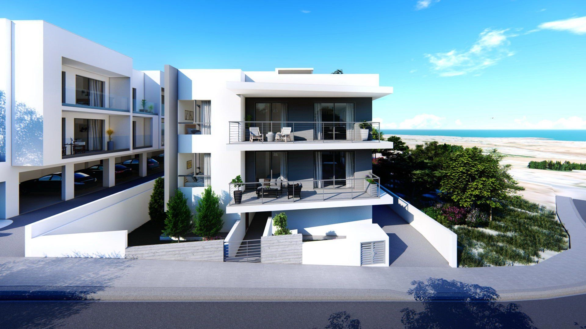 European style complex in Paphos area of Cyprus