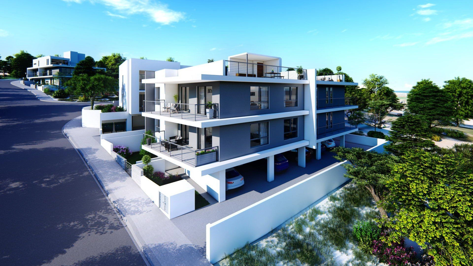 European style complex in Paphos area of Cyprus