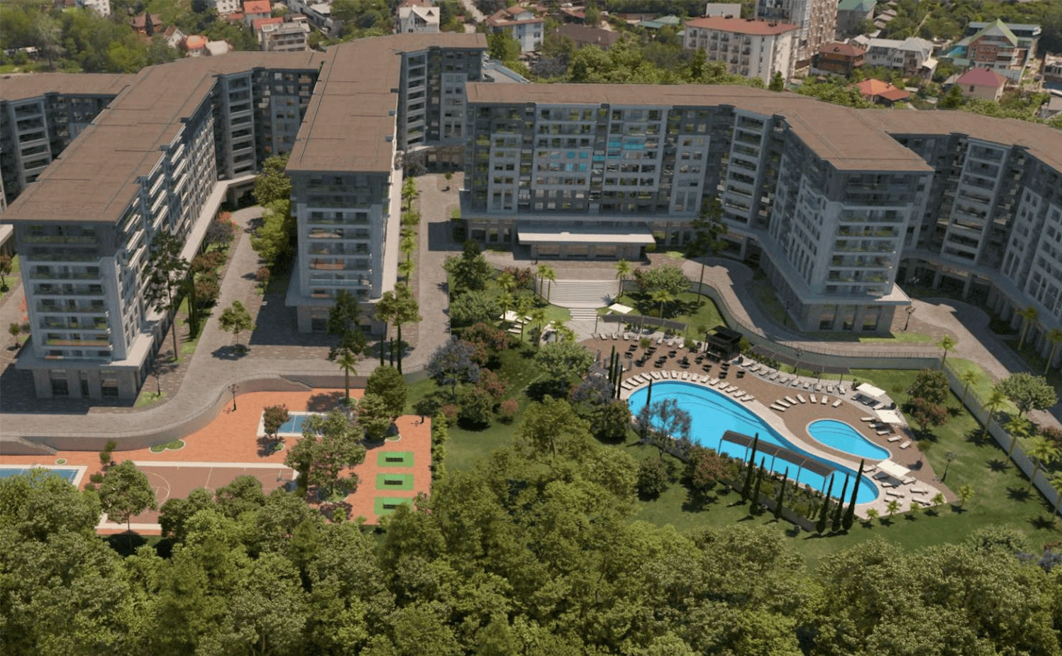 Apartamentos con vistas impresionantes de las montañas