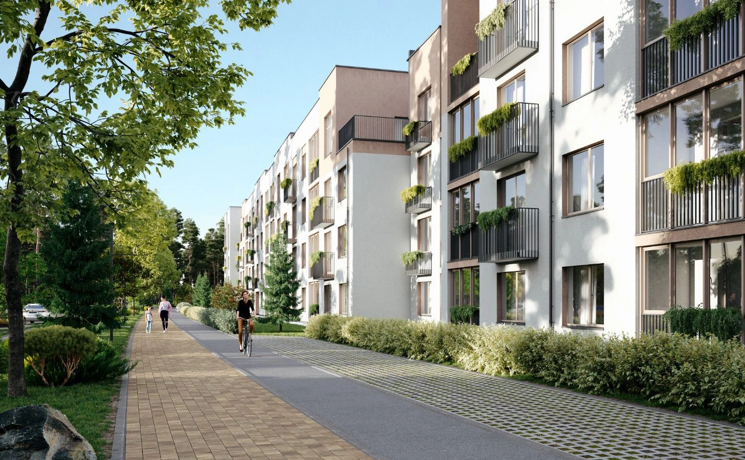 Modern family residential project in the Chkalovsky district