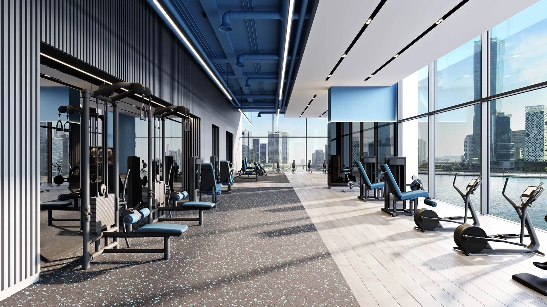 Premium complex of two 52-story skyscrapers