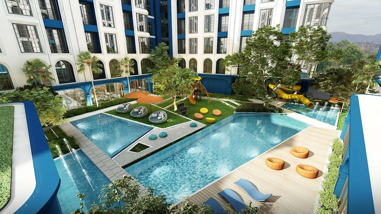 Modern residential complex Phuket Thailand