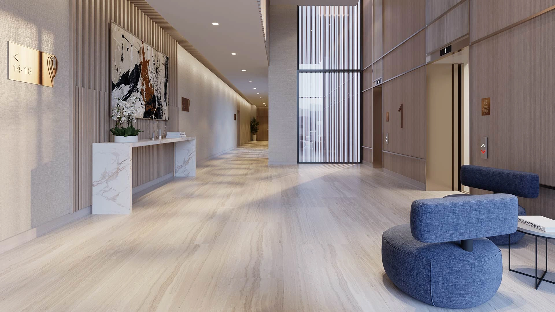 Premium complex of two 52-story skyscrapers