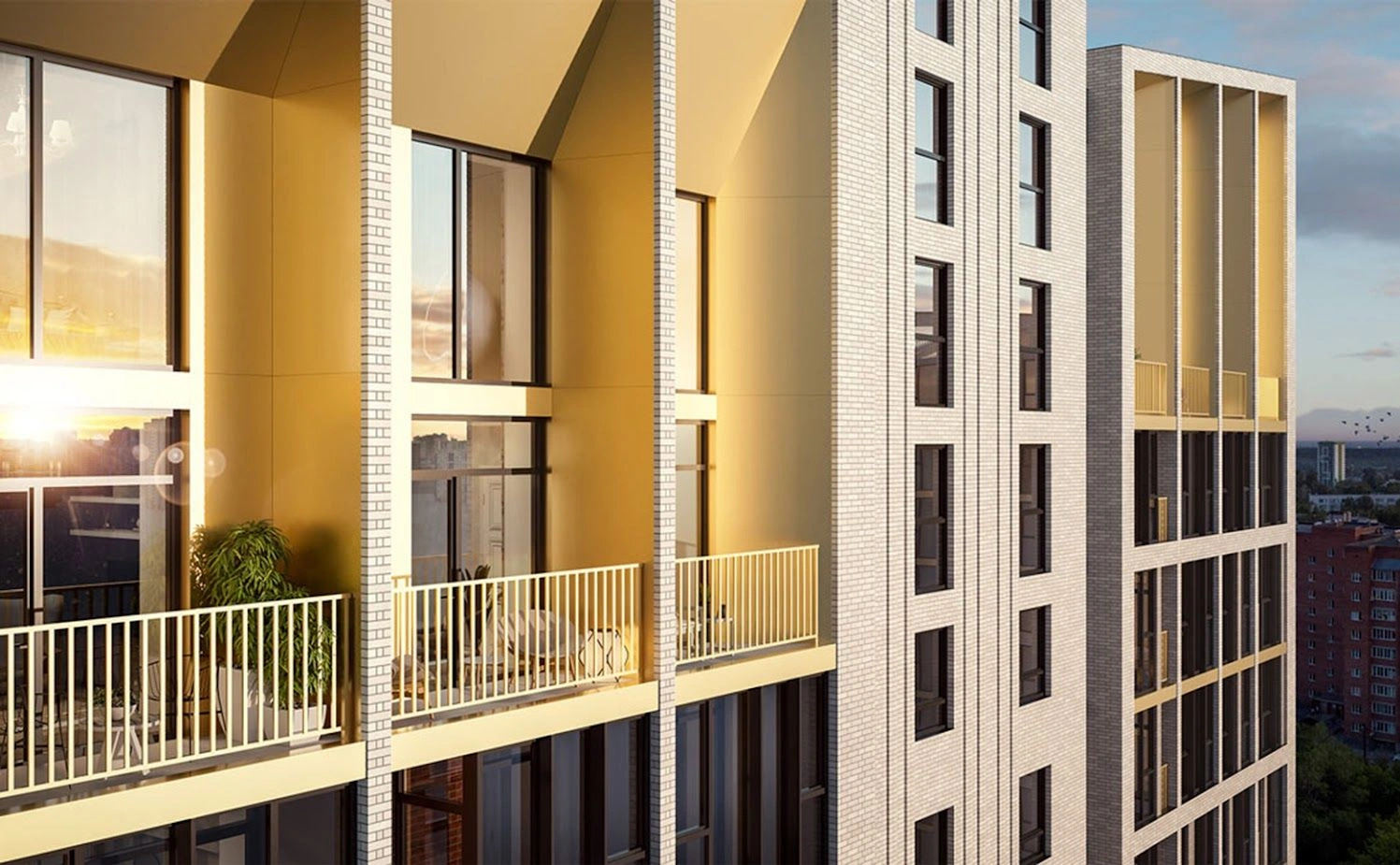 Residential complex includes three buildings