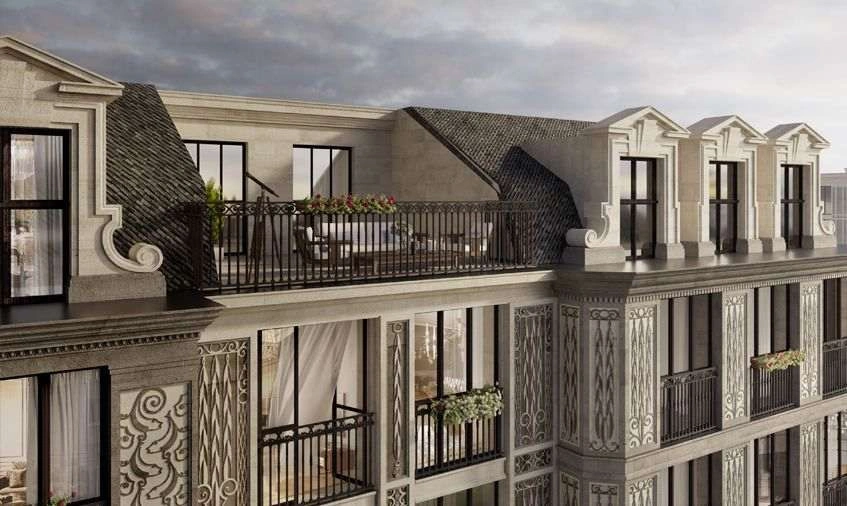 New format apartment building in the center of SPb