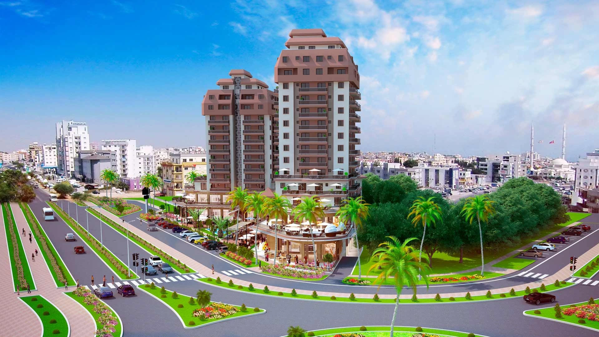 Magnificent residential complex in the center of Magosa